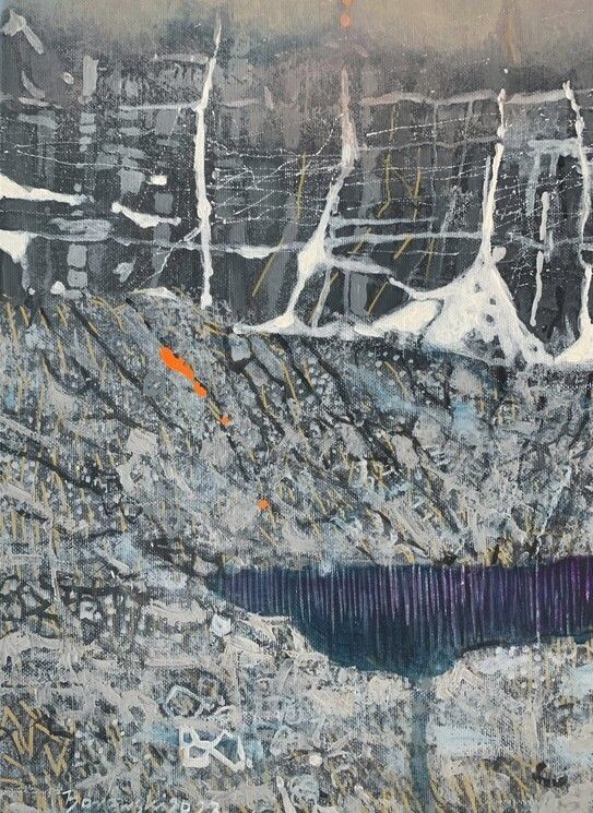 Inversione Arancione (Inspired By Kiefer), 2023 Andrzej Borowski photo for sale