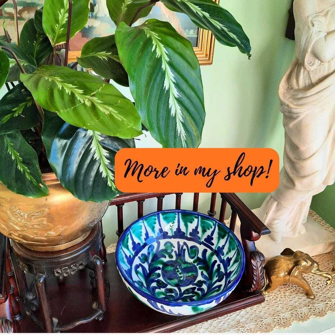 photo furniture Spanish Pottery Hand Painted Wall Plate Or Bowl Lebrillo Made In Granada Spain Can Be Hanged