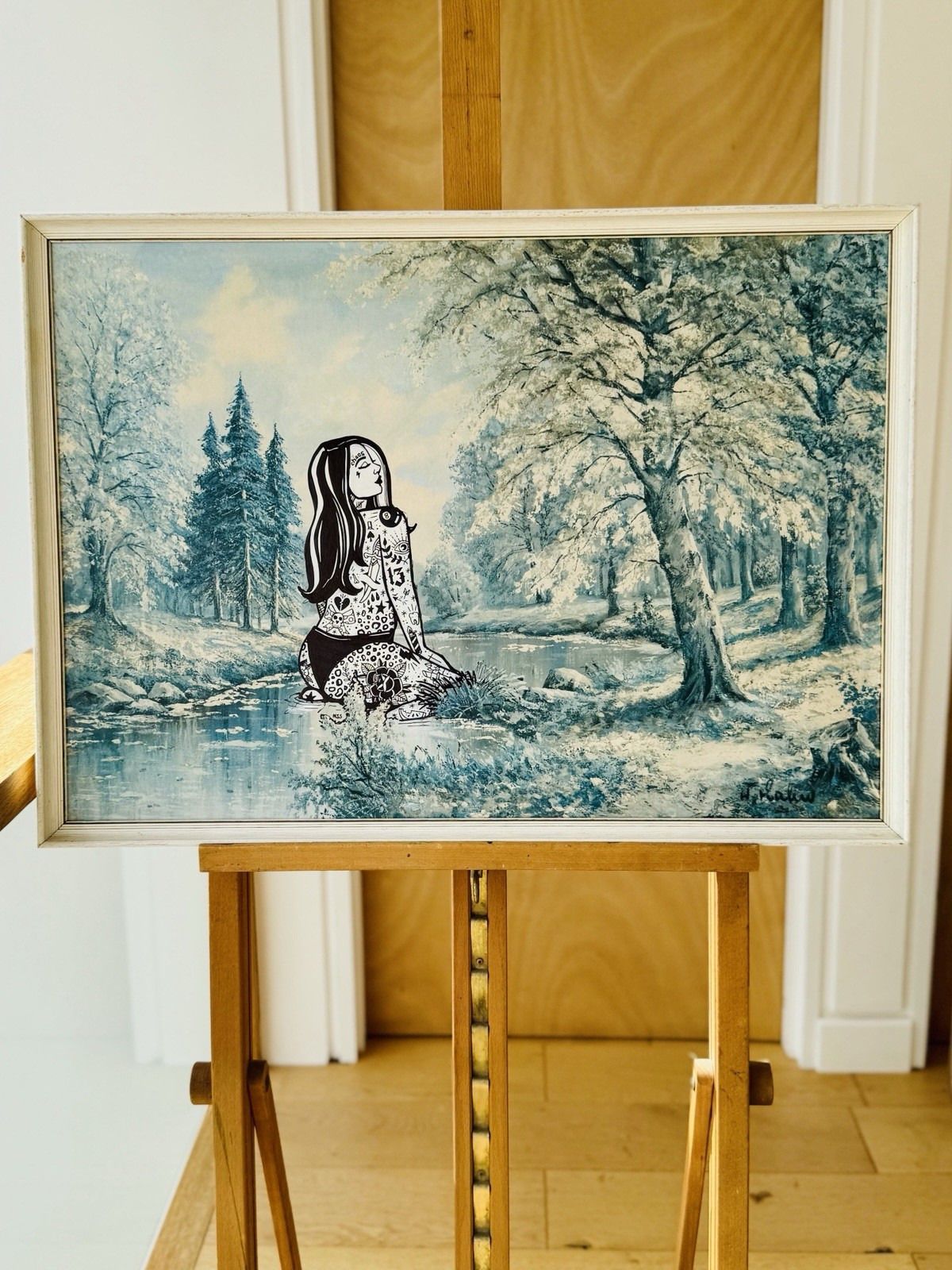 Upcycled Art Picture By Miss Doodle 1977 "Some Peace And F*Cking Quiet"