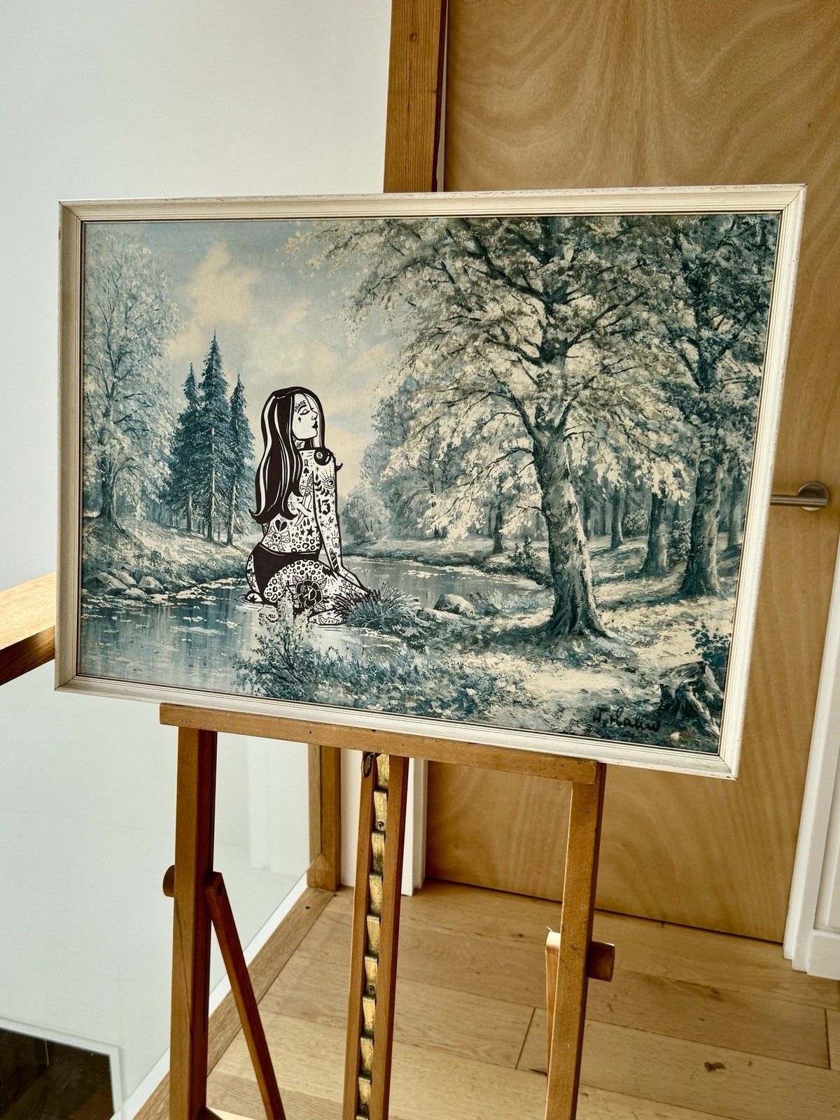 Upcycled Art Picture By Miss Doodle 1977 "Some Peace And F*Cking Quiet" photo Art