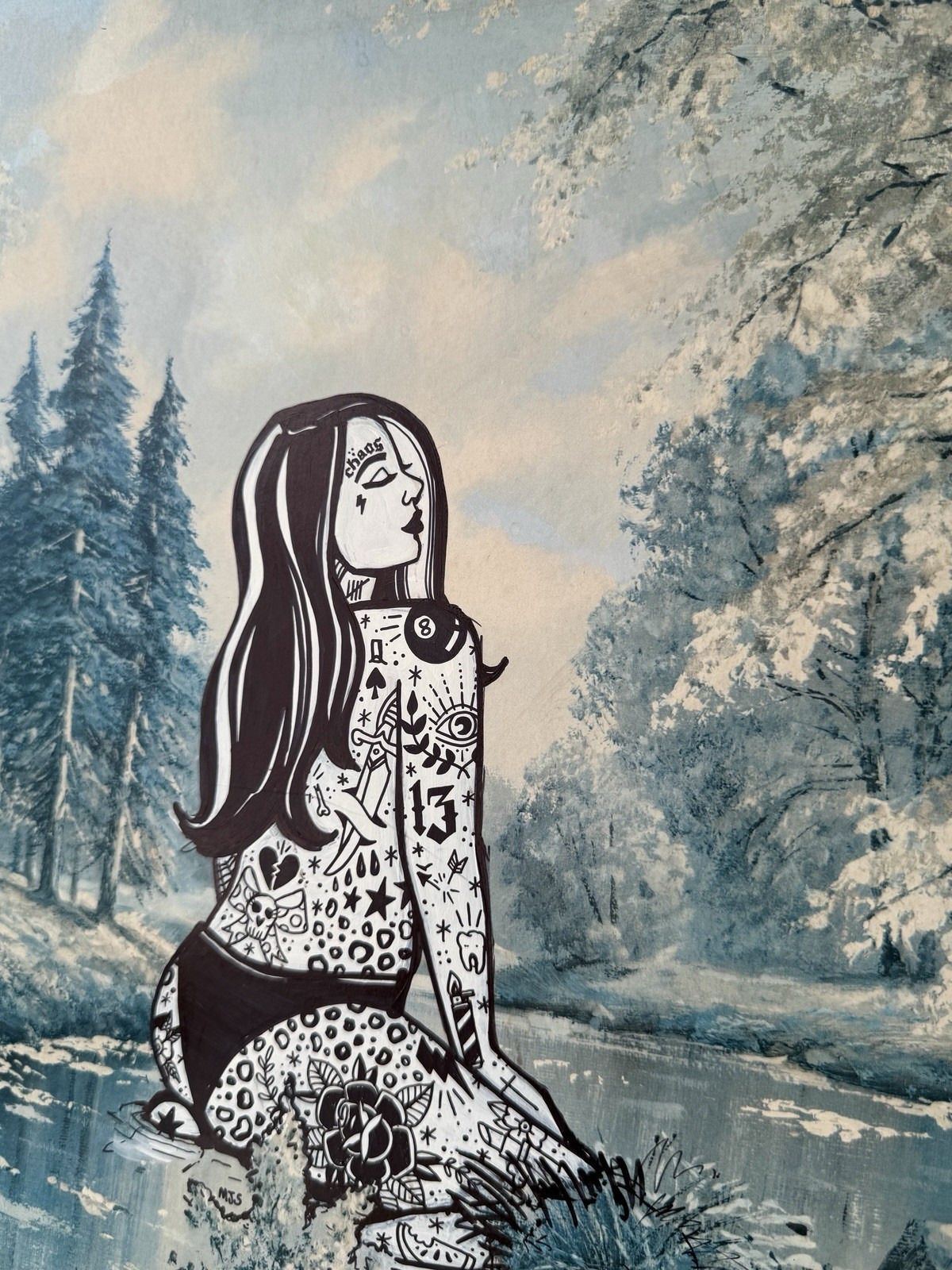 photo for sale Upcycled Art Picture By Miss Doodle 1977 "Some Peace And F*Cking Quiet"