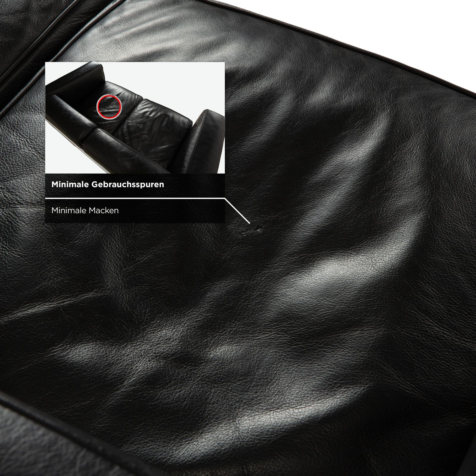 photo for sale Canapé Cassina LC 2 en cuir noir 2 places, par Le Corbusier, chromé