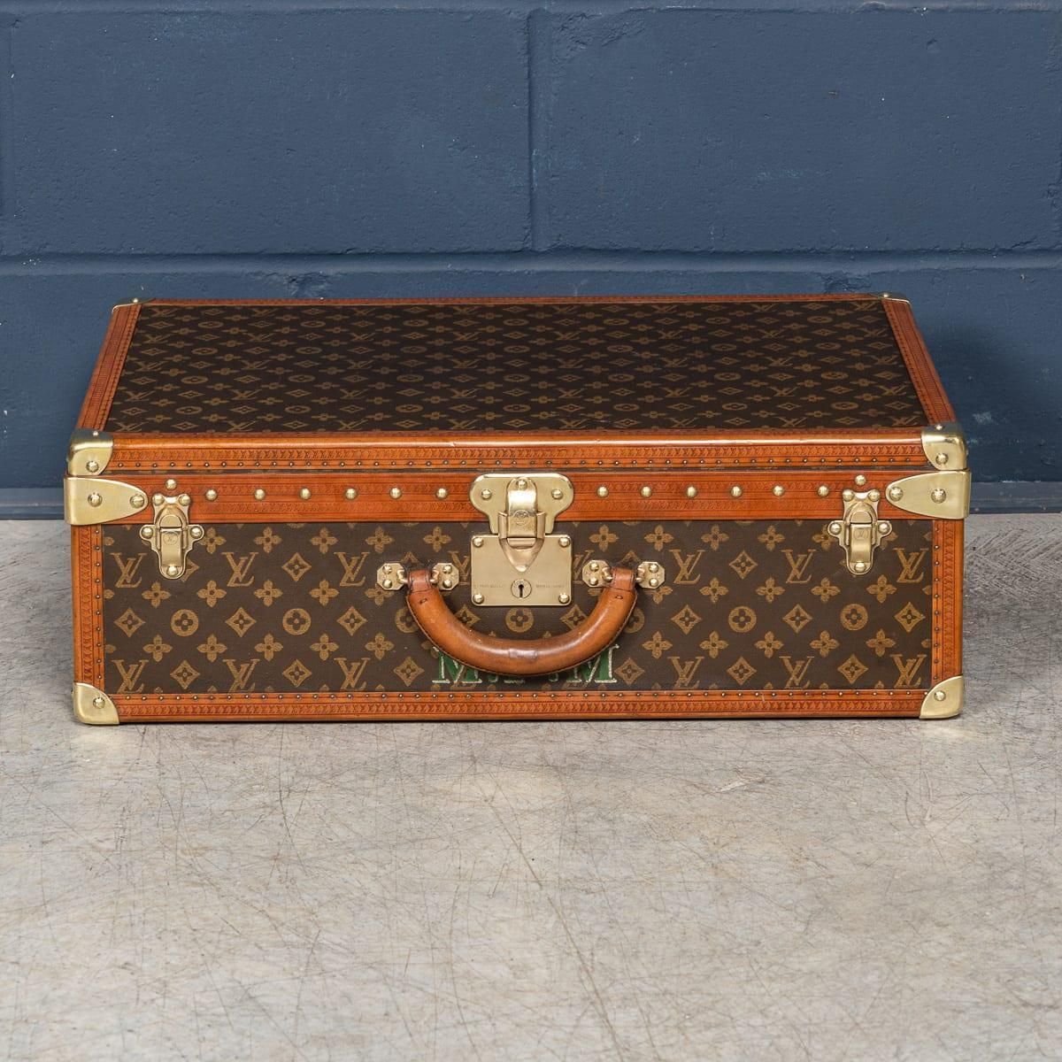 20th Century Louis Vuitton Suitcase In Monogram Canvas, France photo for sale