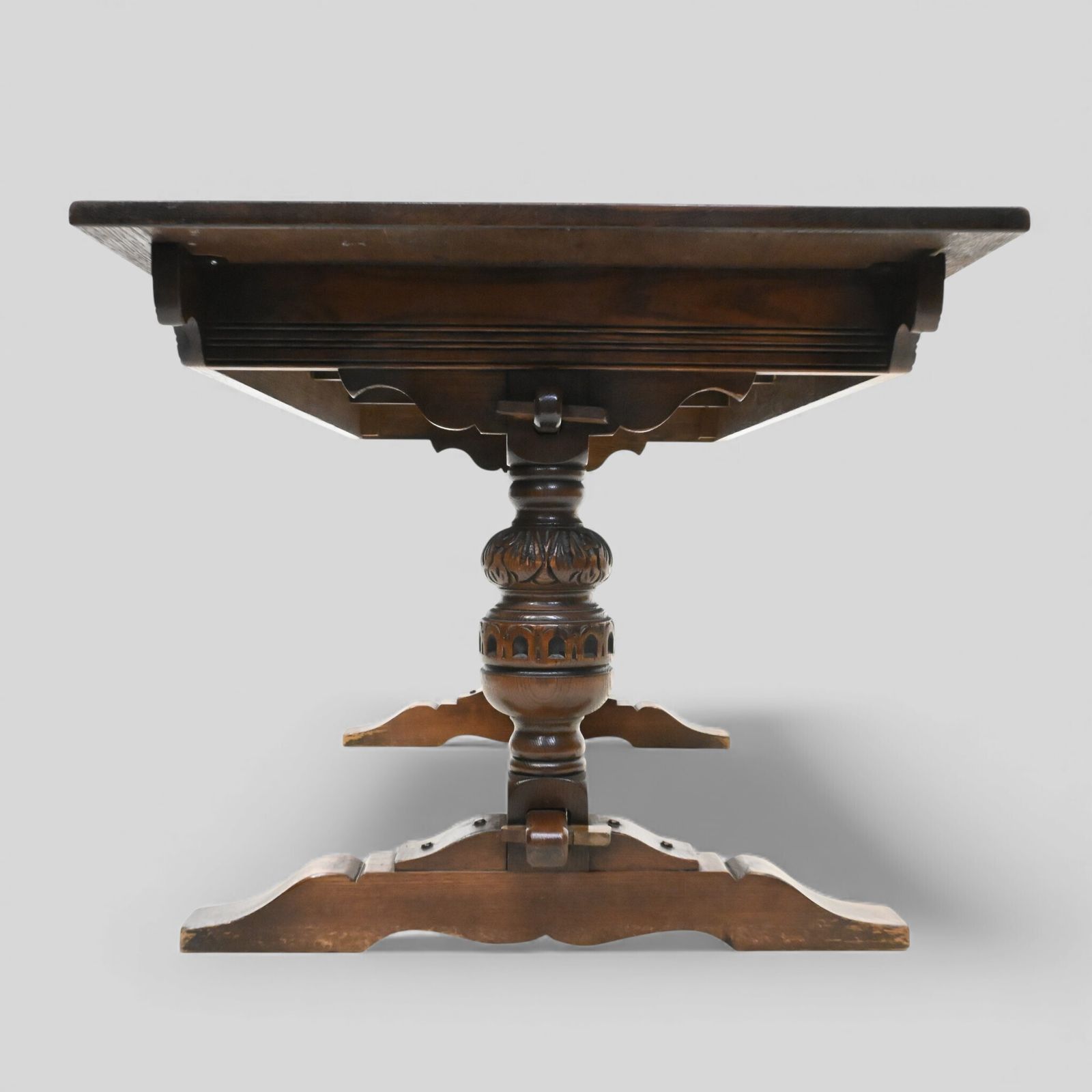Old Charm Dining Table Can Seat 8 Refectory Tudor Brown #1727 Free Uk Delivery photo 647.0