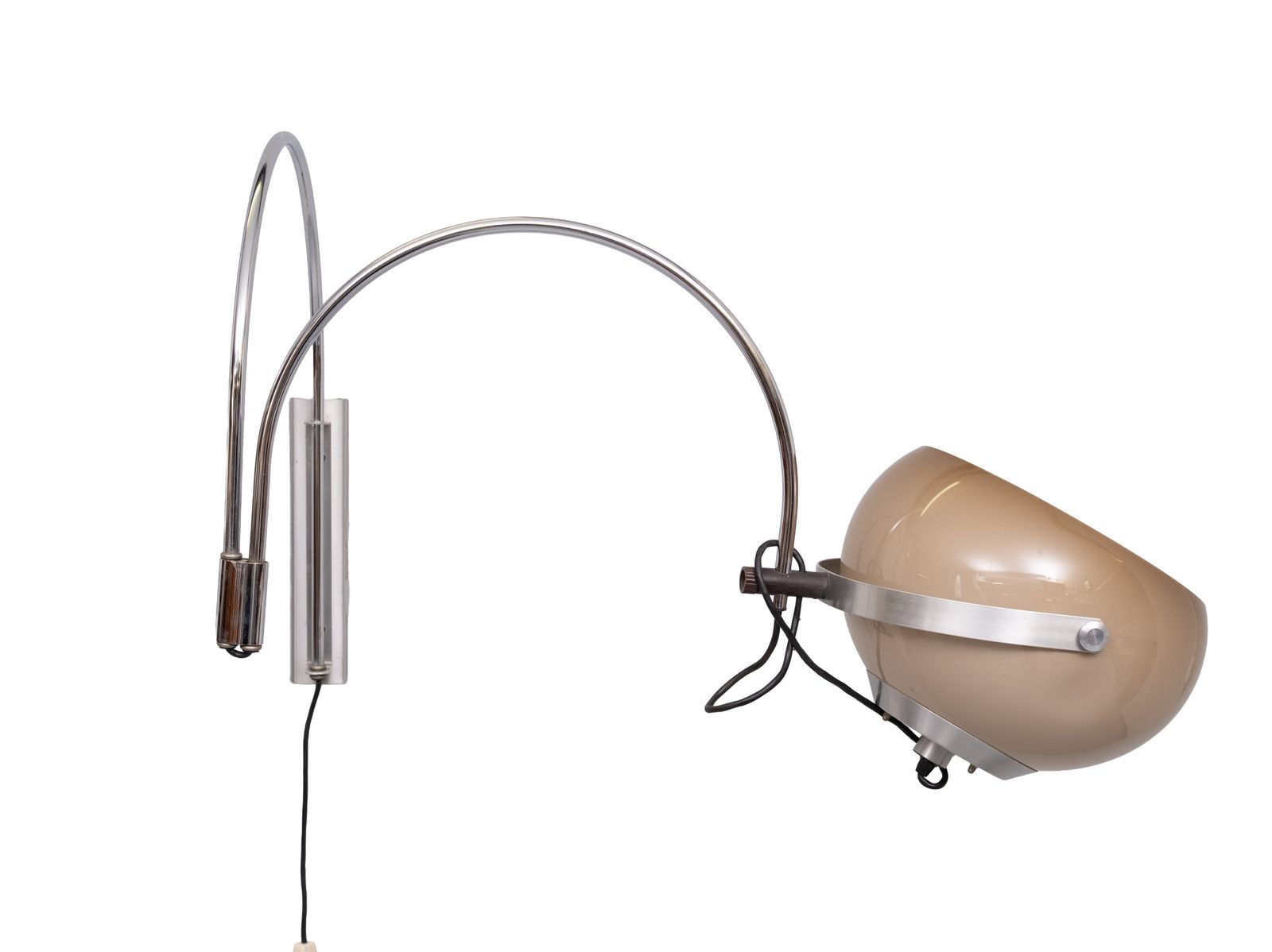 Dijkstra Double Arc Space Ace Wandlamp, Jaren 1970 photo Verlichting