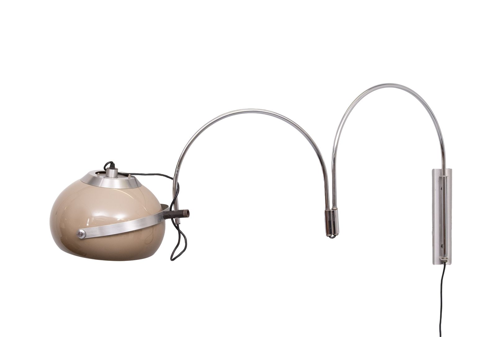 Dijkstra Double Arc Space Ace Wandlamp, Jaren 1970 photo vintage