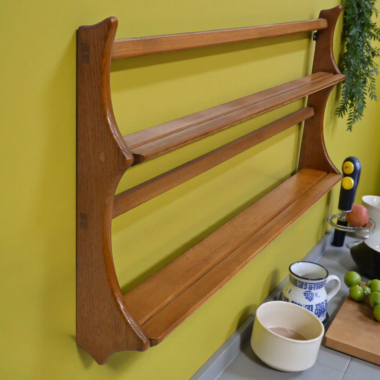 Ercol Hanging Plate Rack Model 268 Golden Dawn With Fixings Free* Uk Delivery
