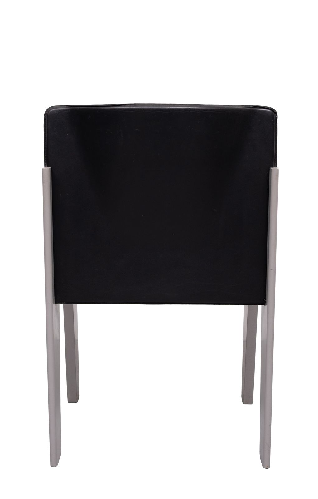 Stunning Leather & Wood Dining Chairs By Arnold Merckx For Arco, C.1980 photo vinterior