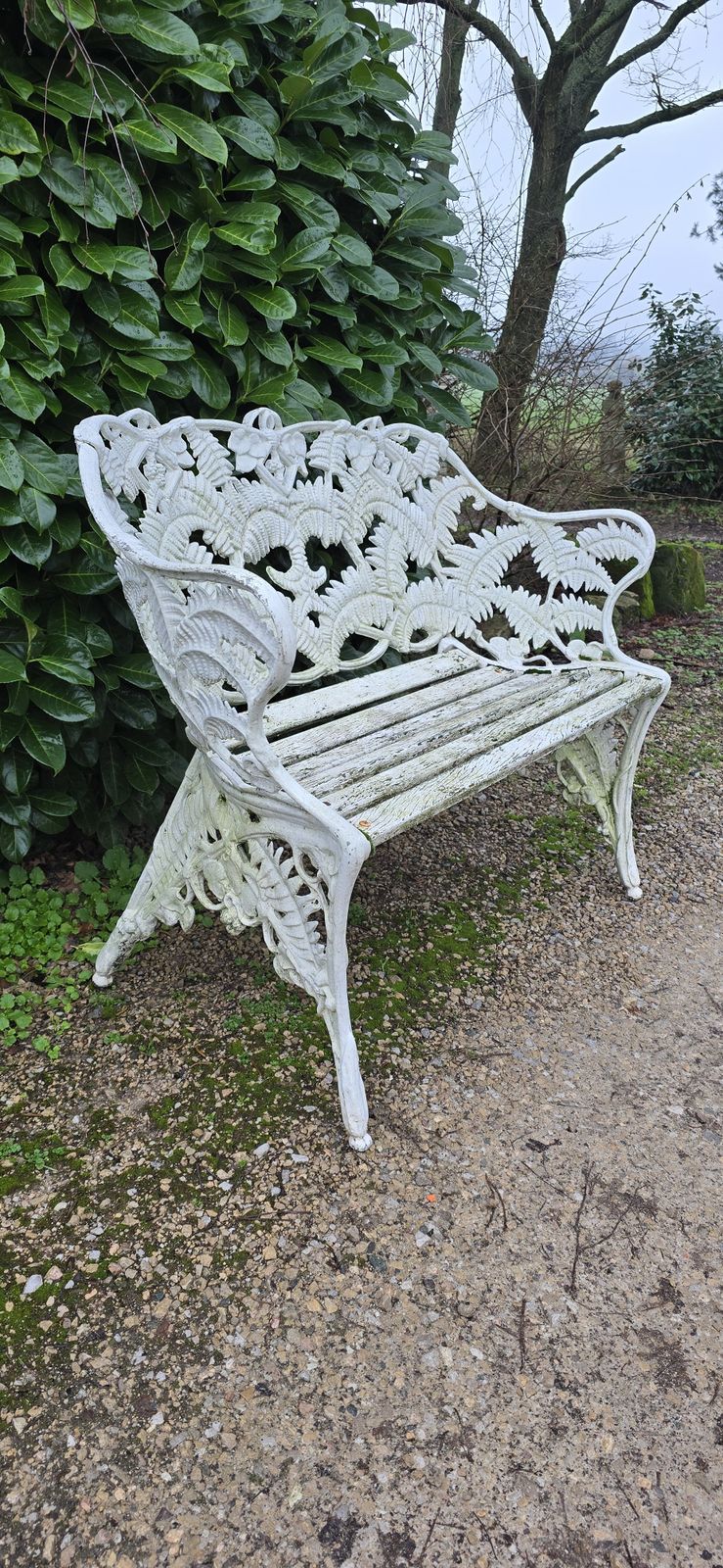 photo for sale Super Two Seat Leaf Garden Bench