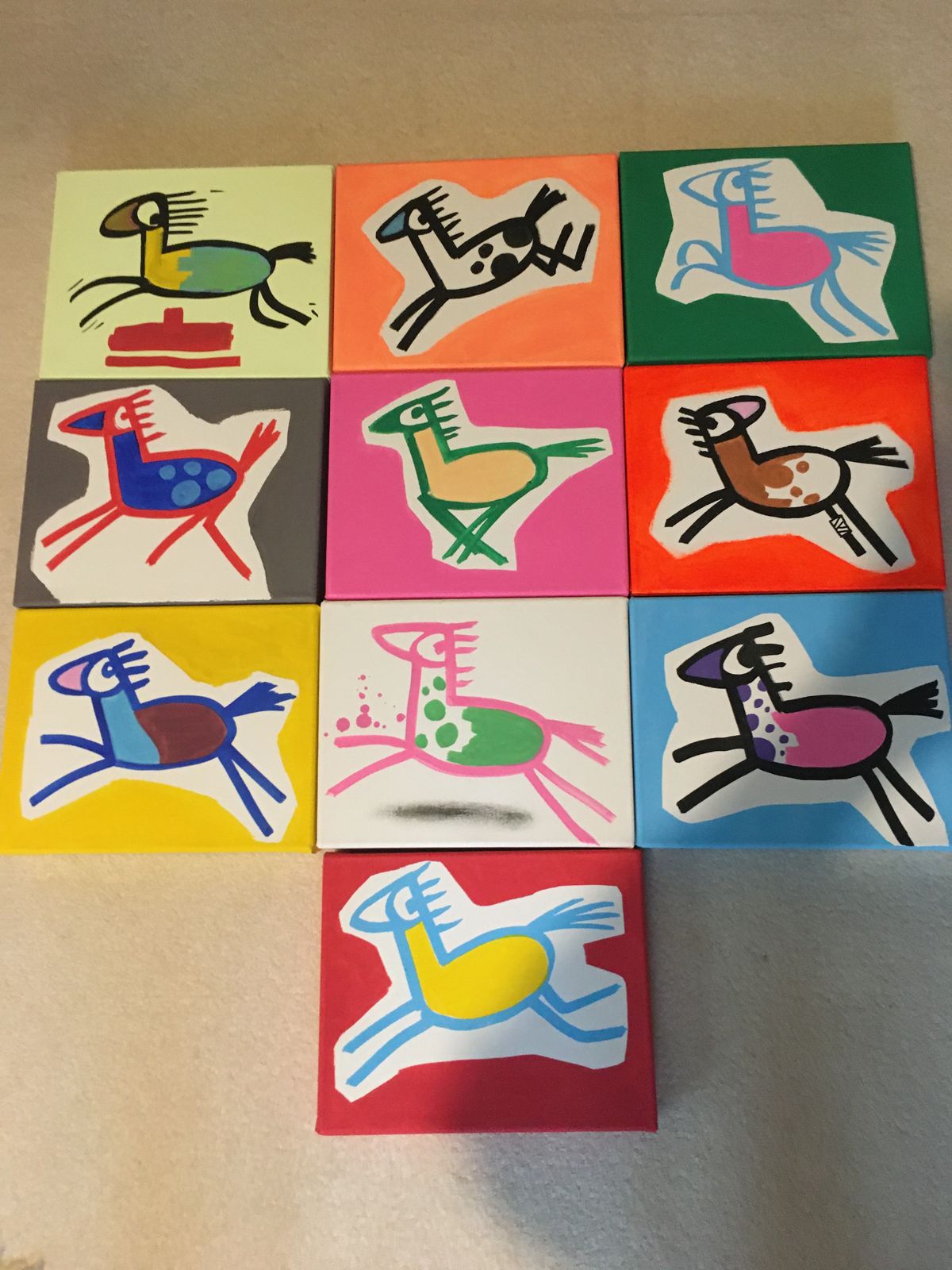 Charming Little Horses Created By Spanish Street Artist Francisco De Pajaro photo for sale