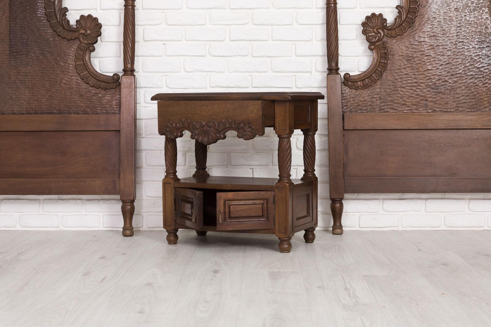 Twin Walnut Headboards photo vinterior