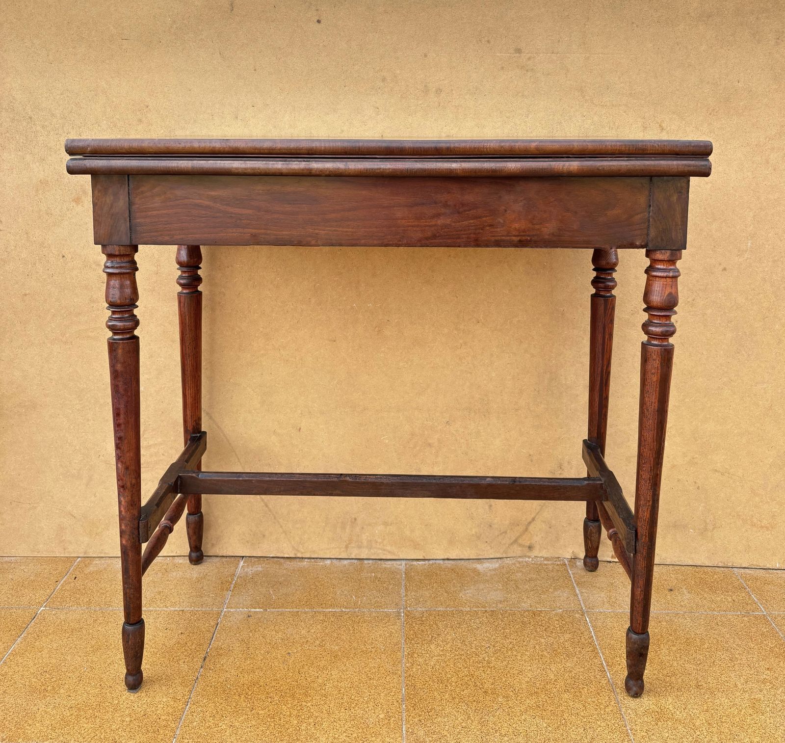 English Oak Games Table With Green Felt Top, 1930s photo buy