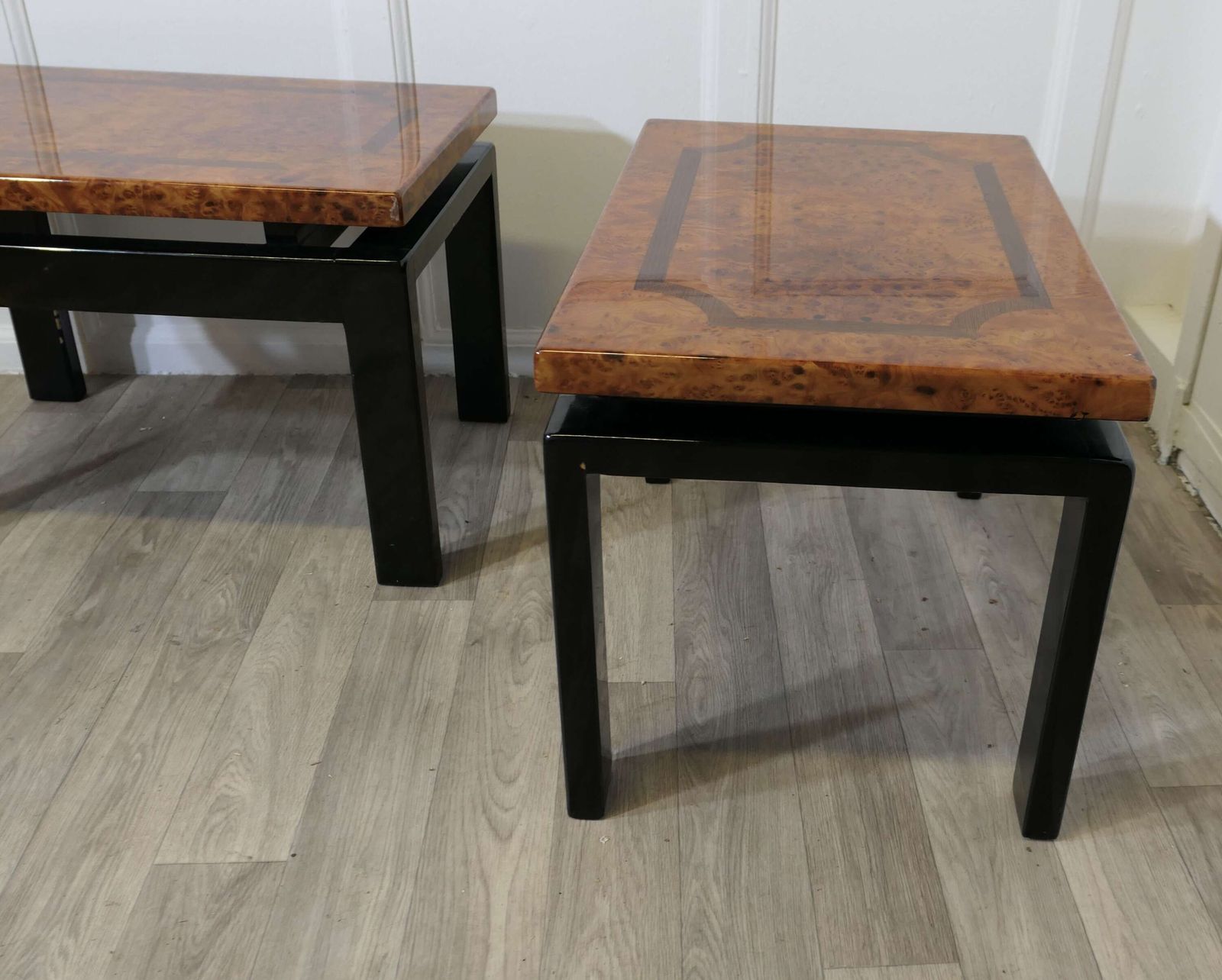 A Super Pair Of Art Deco Design Floating Top Low Tables photo Furniture