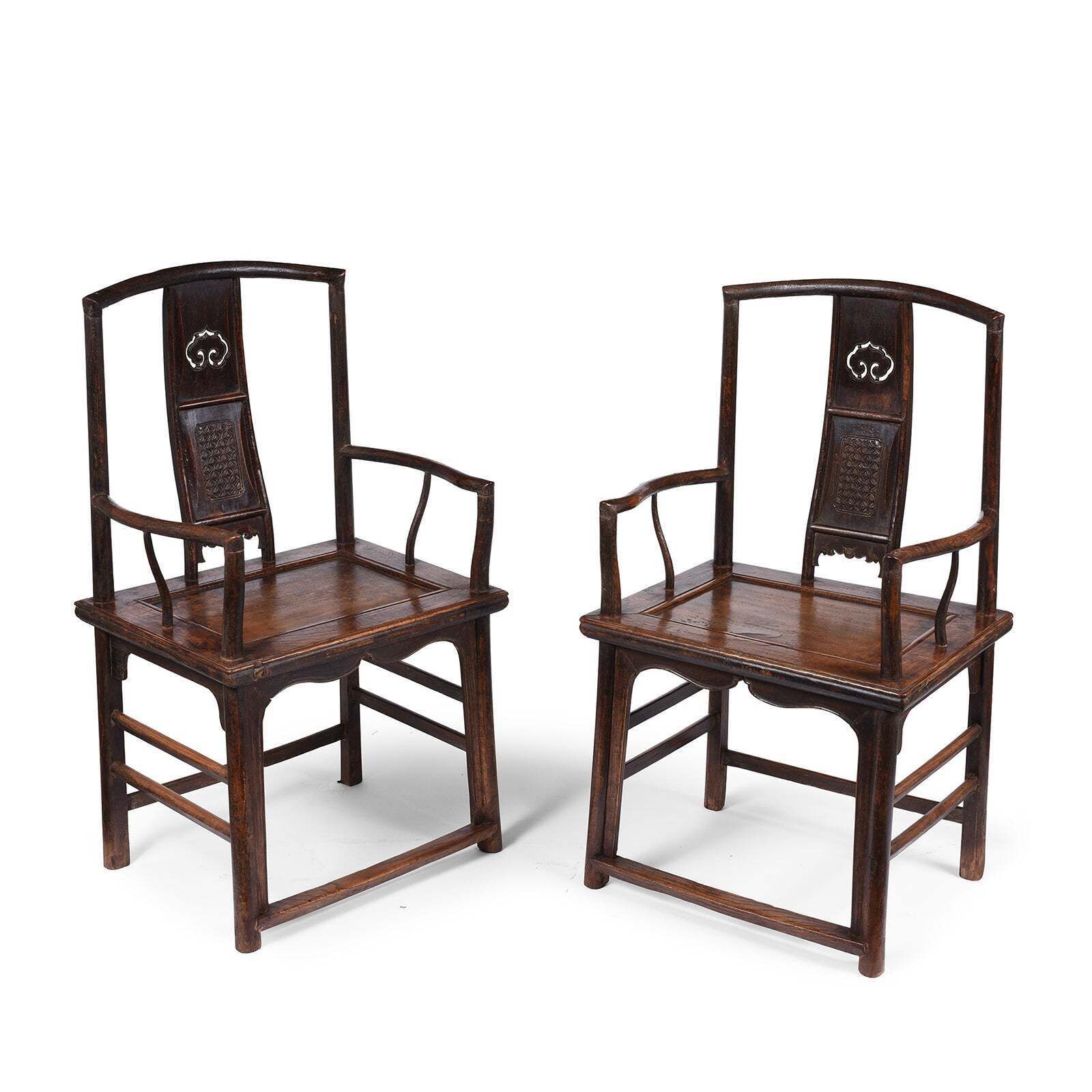 Short Backed Elm Southern Officials Hat Armchair   19th Century photo furniture