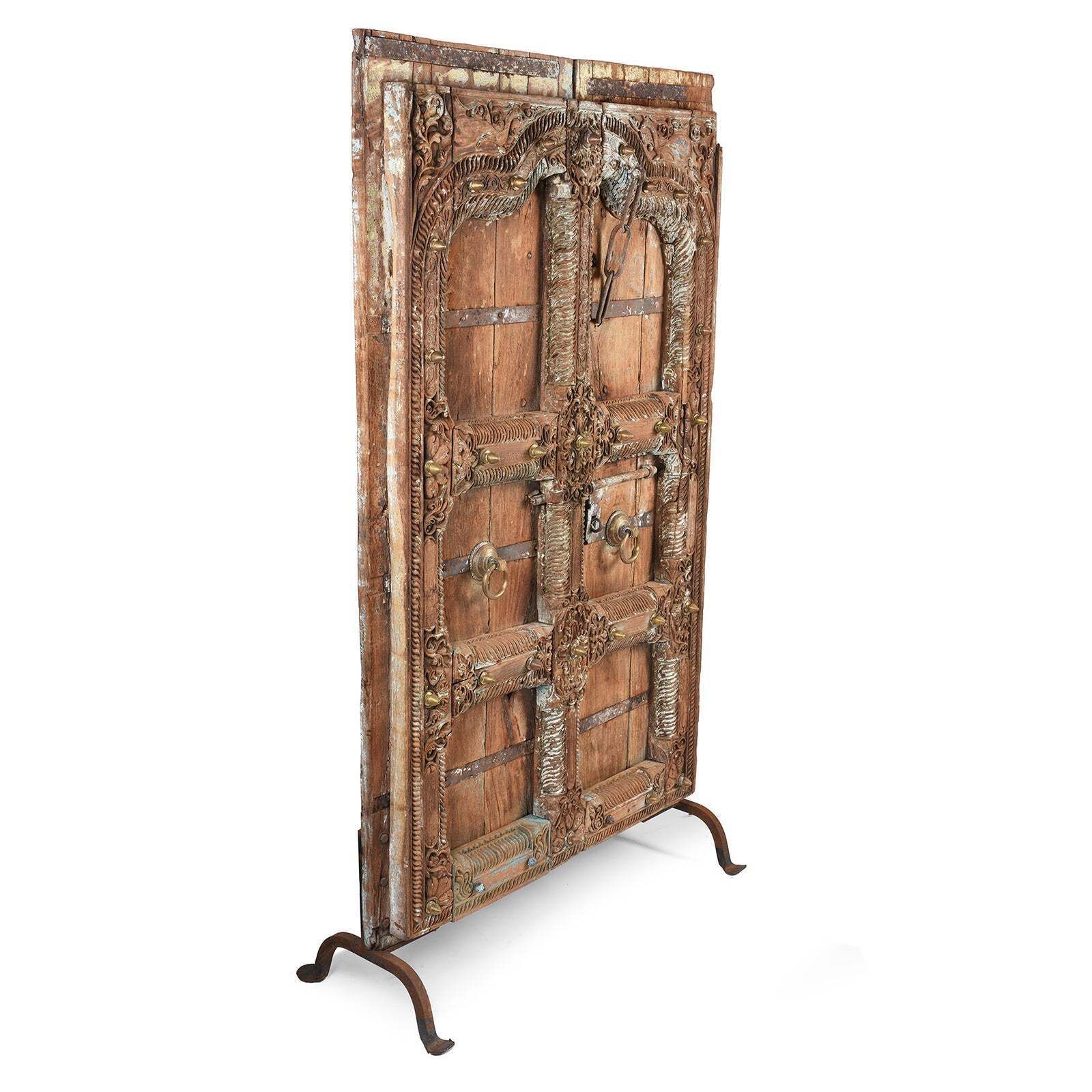 Carved Teak Doors From Kutch   Early 19th Century photo Home Fixtures