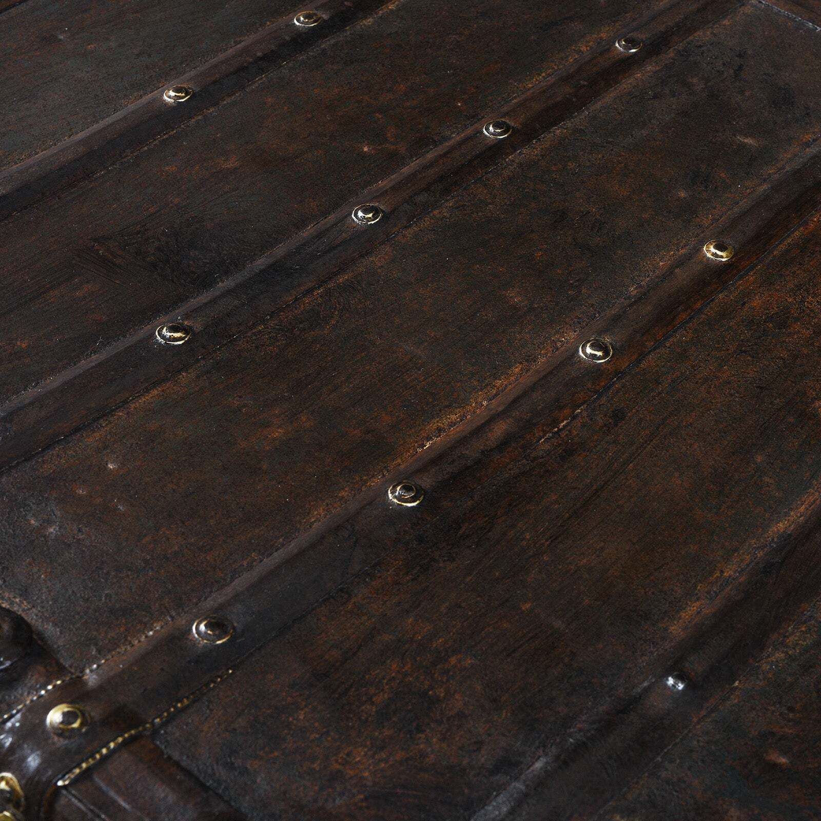 photo for sale Antique Indian Brass Bound Pithara Console Chest From Saurashtra   18th Century