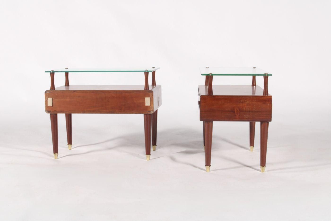 Pair Of Mid Century Italian Bedside Tables photo vinterior