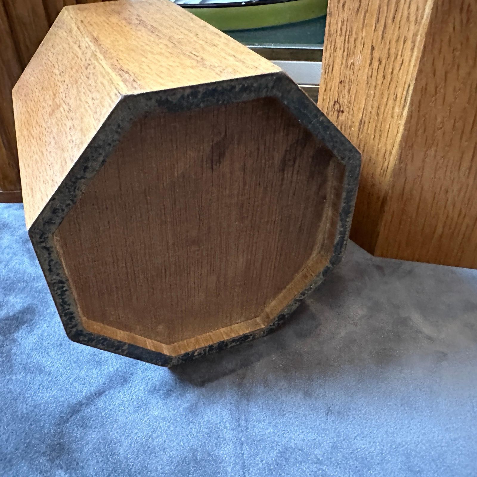 photo for sale Set Of Three 1960s Scandinavian Style Wood And Plastic European Ice Buckets