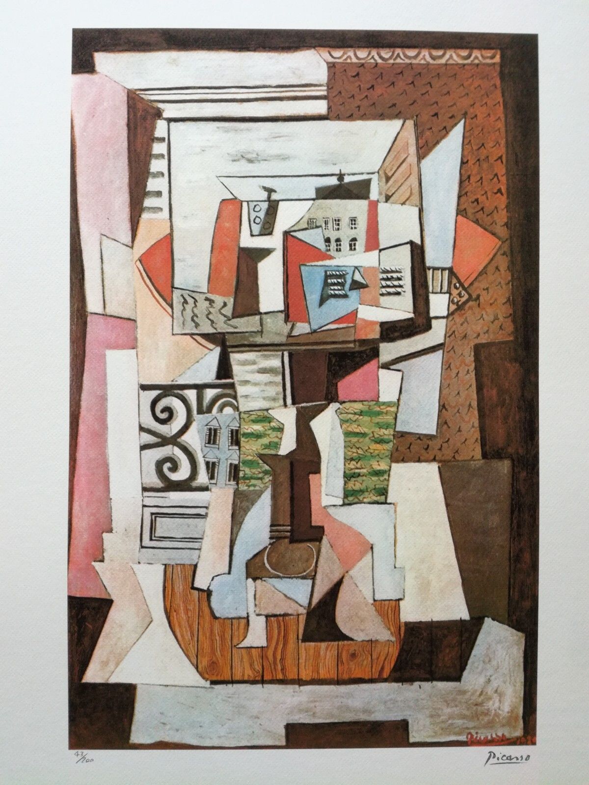 Pablo Picasso Signed Cubist Still Life Certificate Spadem Paris