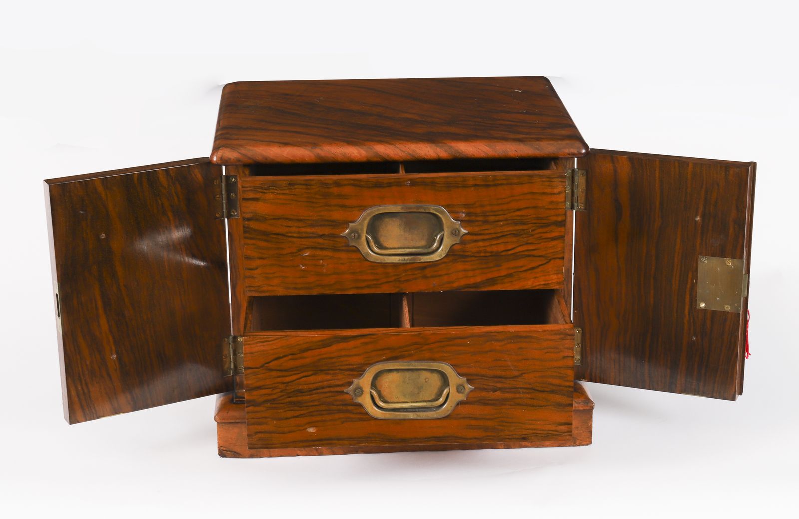 Victorian Burr Walnut Cigar Humidor / Collectors Cabinet C1870 19th C photo for sale