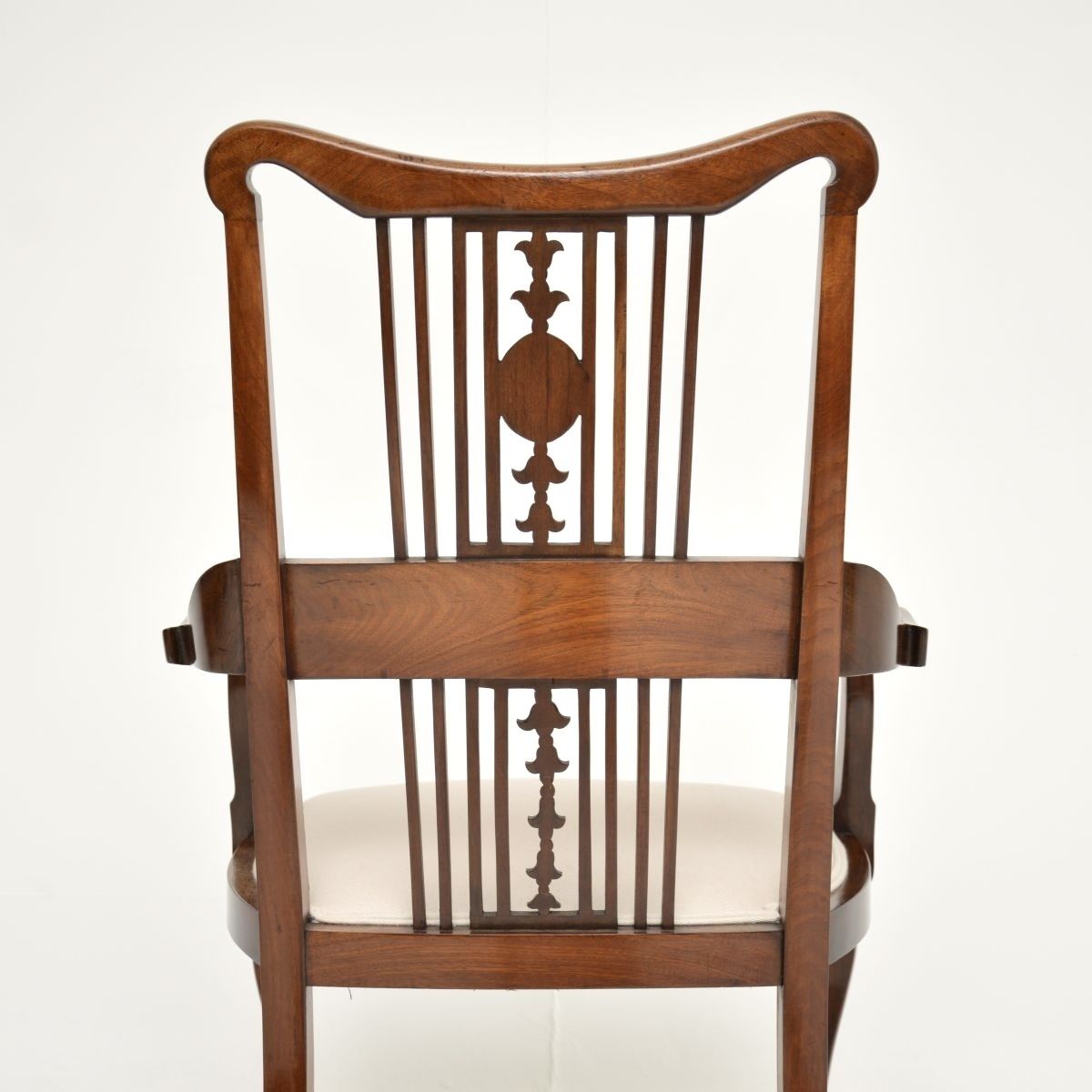 1294.0 Antique Edwardian Inlaid Mahogany Armchair photo