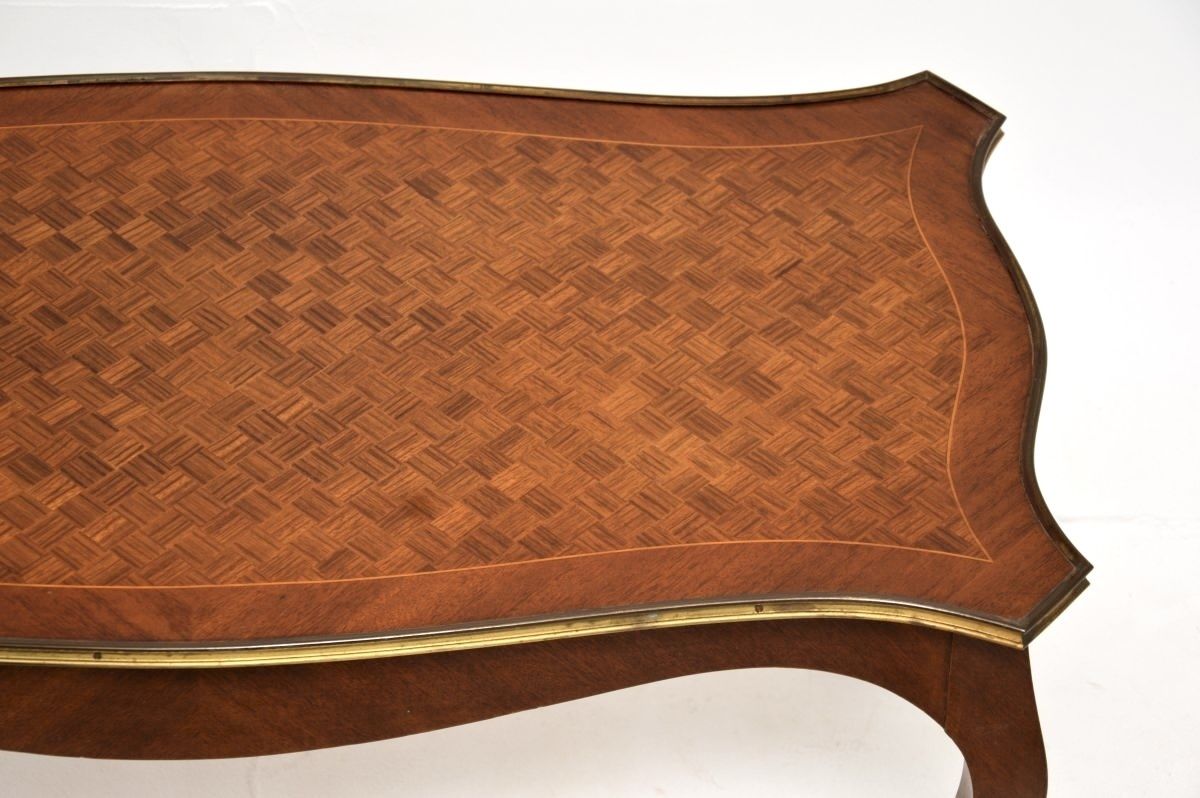Antique French Inlaid Parquetry Coffee Table photo 585.0