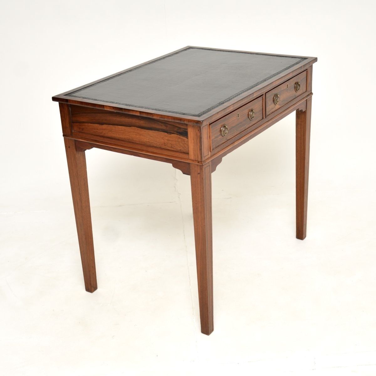 2275.0 Antique Georgian Inlaid Rosewood Writing Table / Desk photo