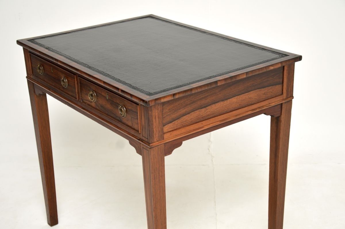 photo buy Antique Georgian Inlaid Rosewood Writing Table / Desk