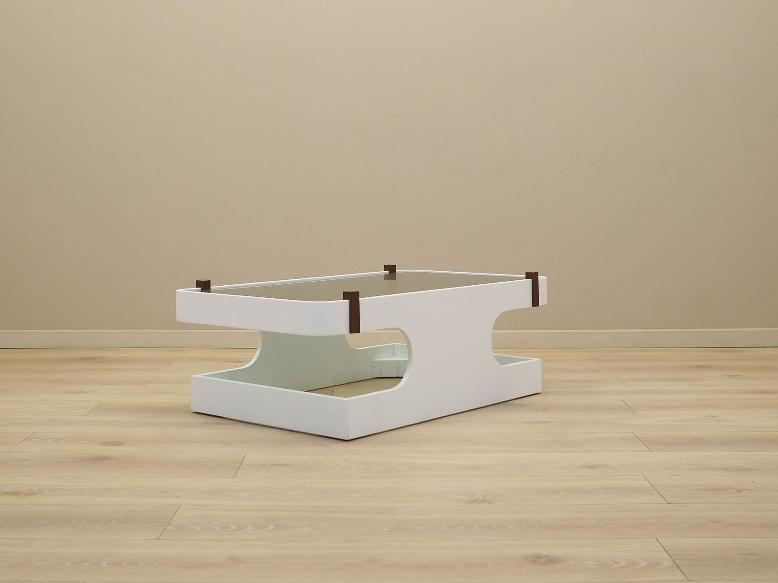 Glass Coffee Table, Italian Design, 1970s, Manufactured In Italy photo vinterior