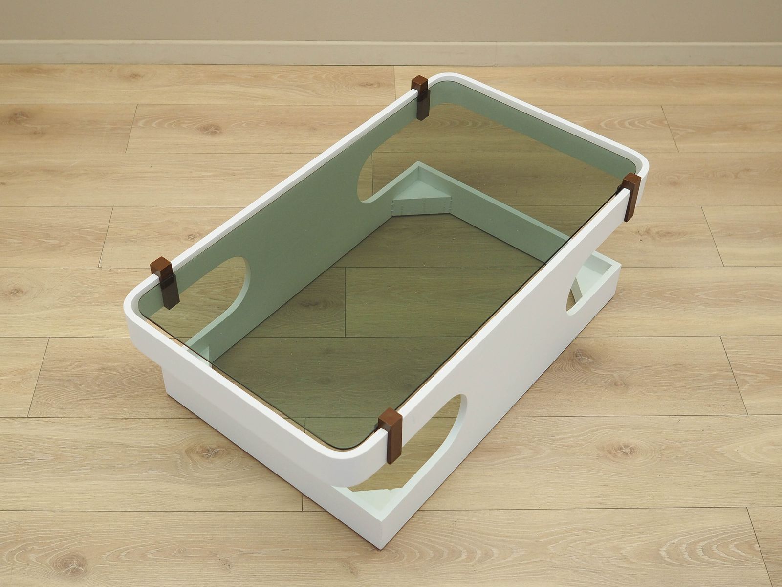 Glass Coffee Table, Italian Design, 1970s, Manufactured In Italy photo buy