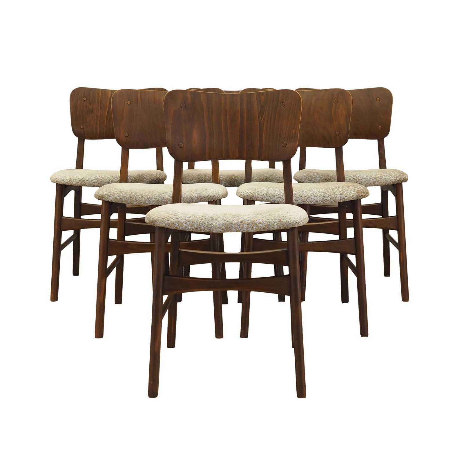 Set Of Six Chairs, Danish Design, 1960s, Manufactured In Denmark