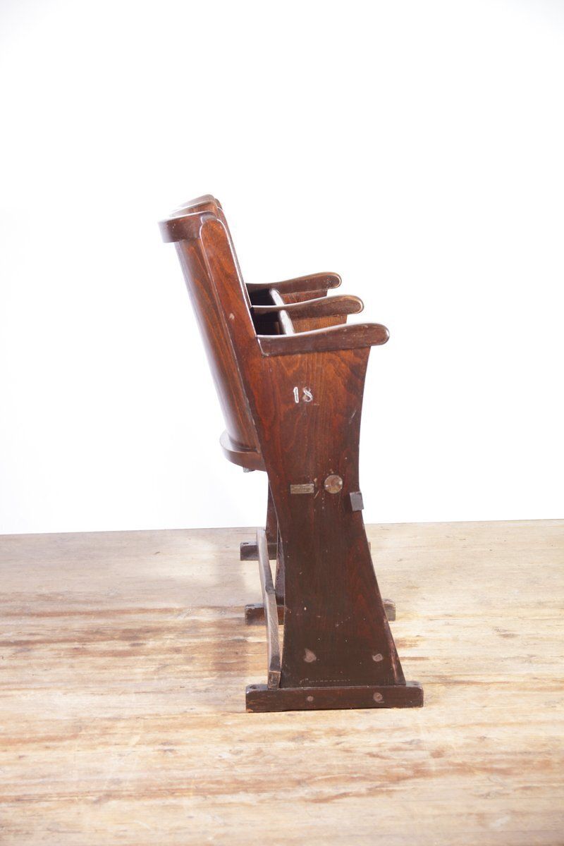 Vintage Cinema Bench From Ton, 1960s photo buy