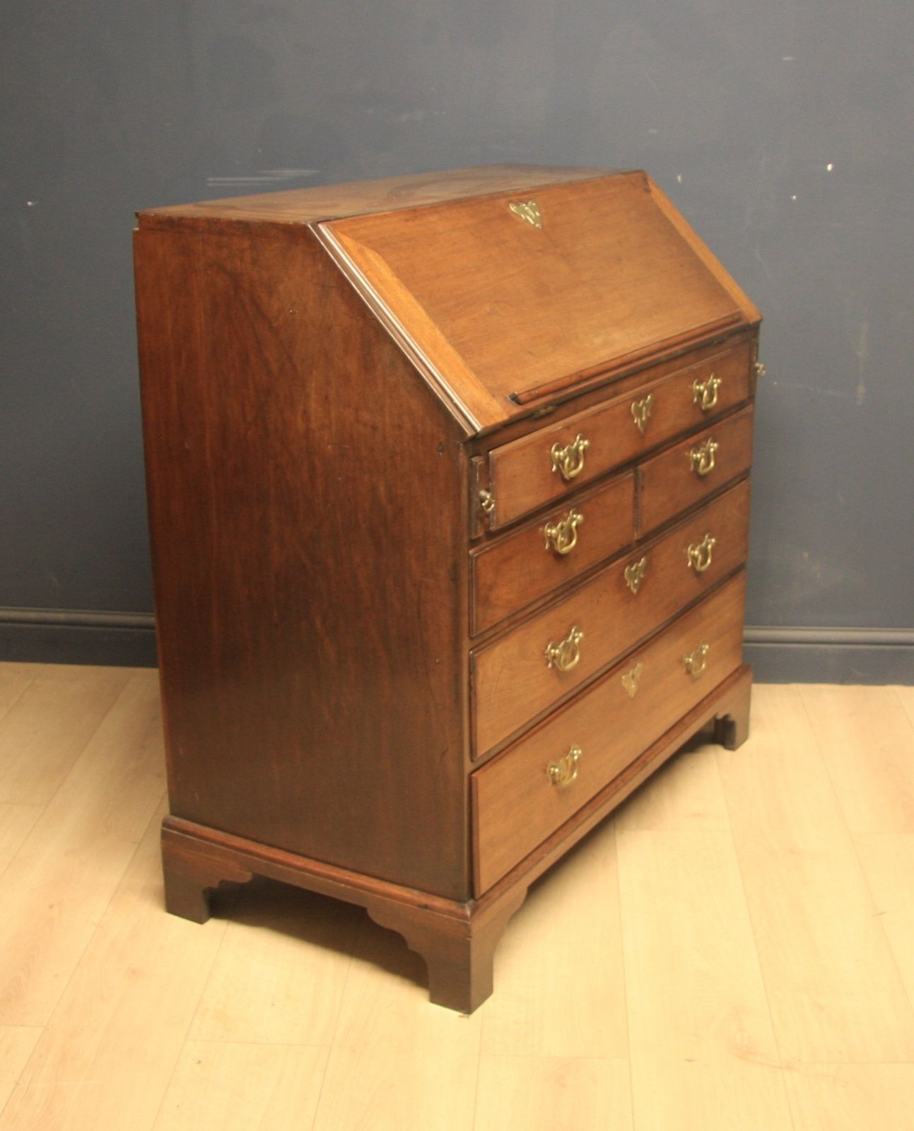 Georgian Mahogany Bureau photo vintage