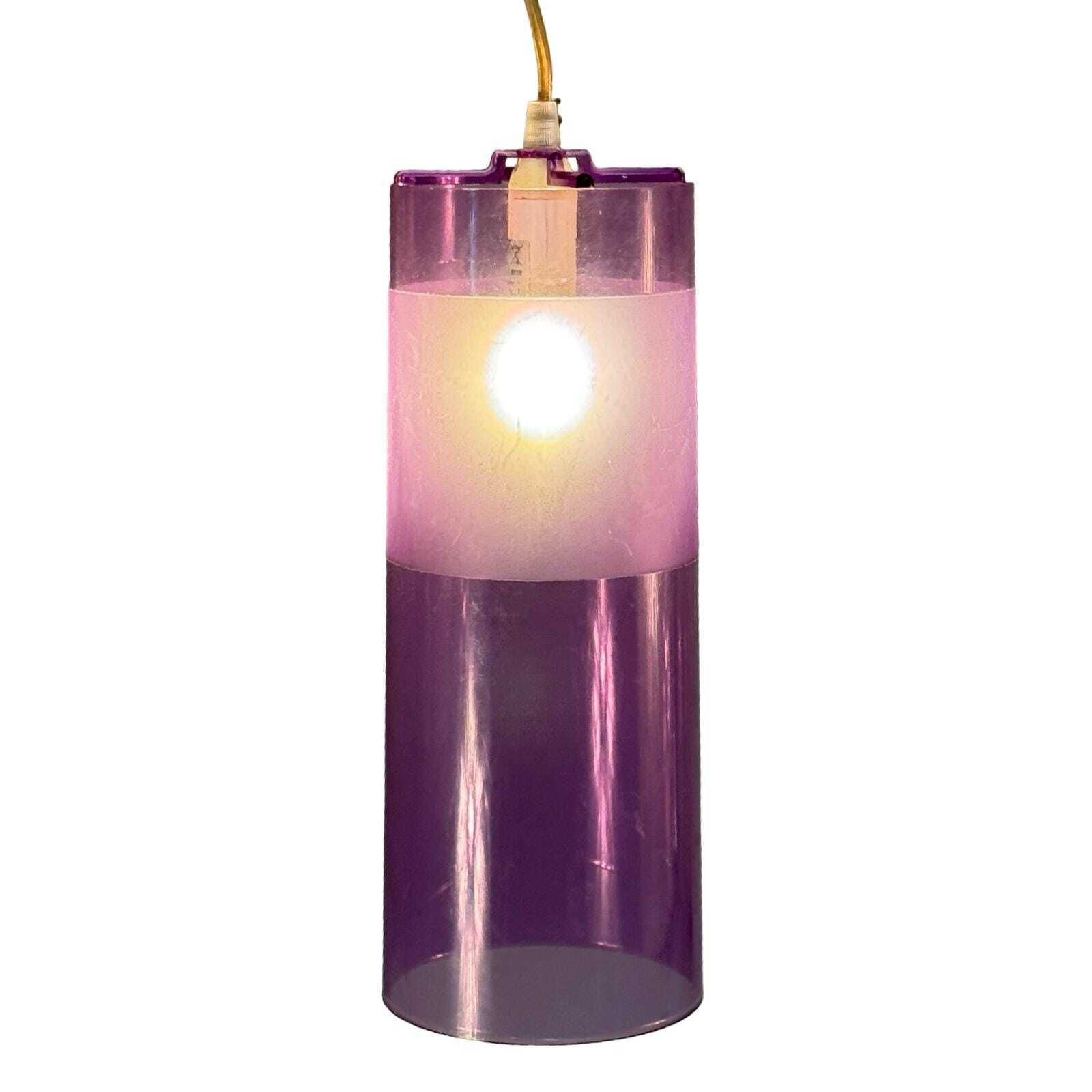 Ferruccio Laviani For Kartell   Hanging Pendant Lamp Model 'Easy'   Purple   Plastic photo Lighting