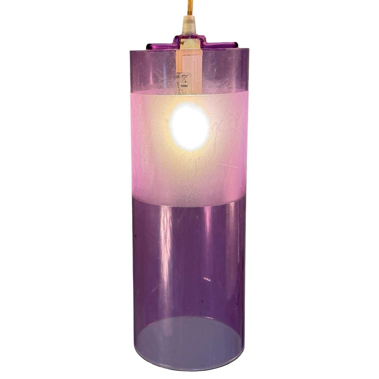 Ferruccio Laviani For Kartell   Hanging Pendant Lamp Model 'Easy'   Purple   Plastic photo 99.0
