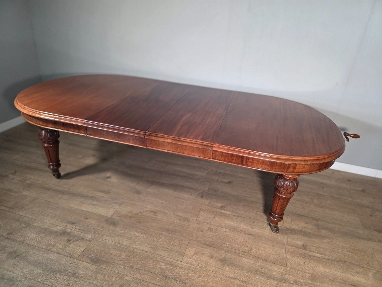 photo buy Antique Victorian Mahogany Wind Out Table 1860s.