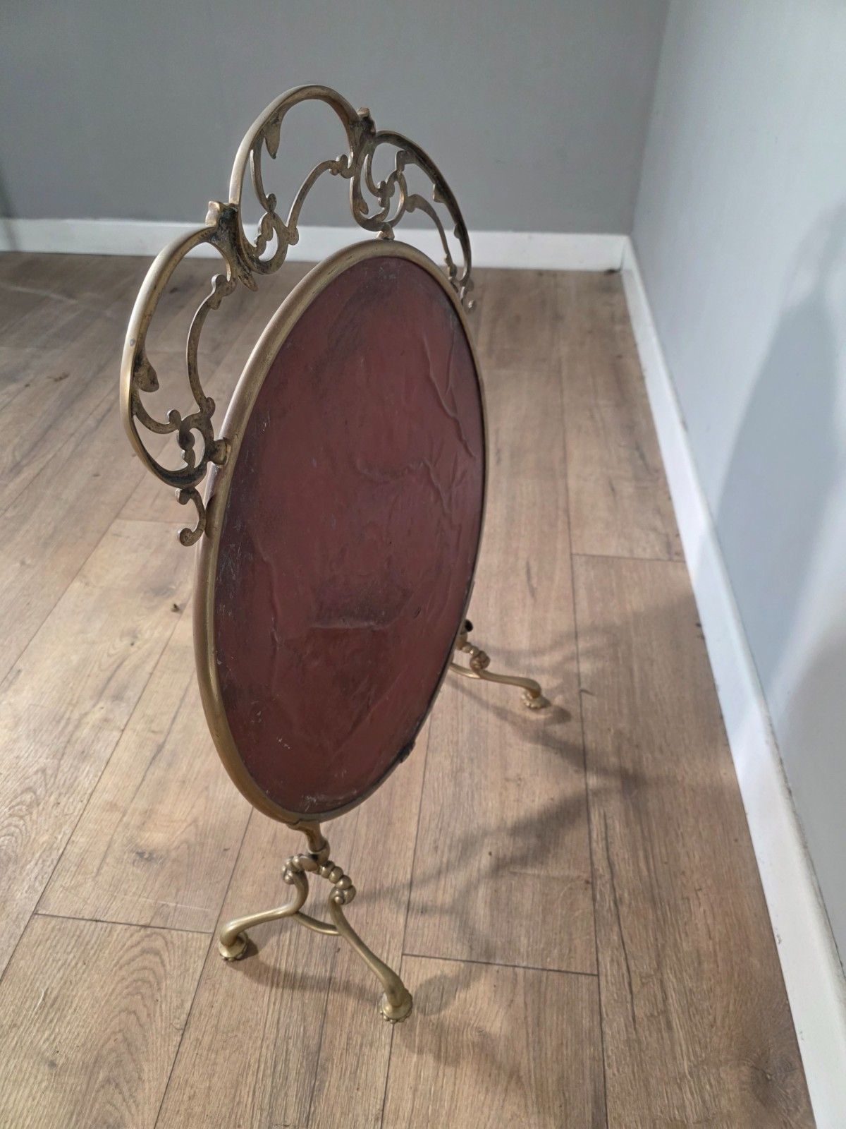 Antique Art Nouveau Style Cut Glass Fire Screen 1900s. photo buy