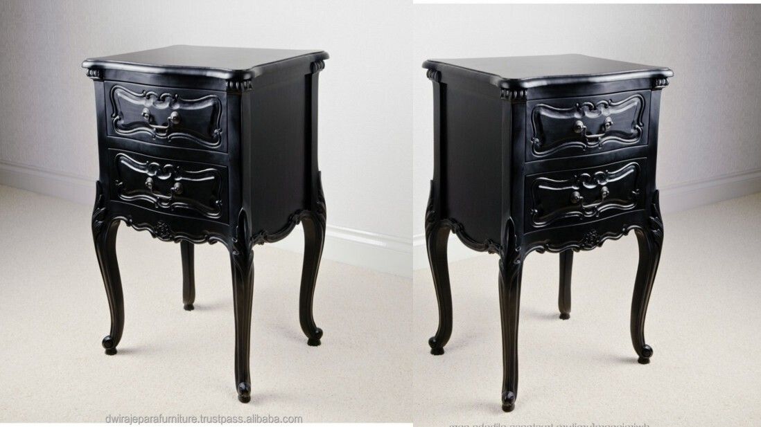 Brand New Pair Of La Rochelle French Antique Style 2 Draw Bedside Tables –  Rrp £640