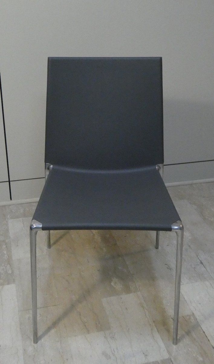 Aluminum And Polyurethane Chairs By Roberto Barbieri For B&B Italia, 2000s, Set Of 4 photo buy