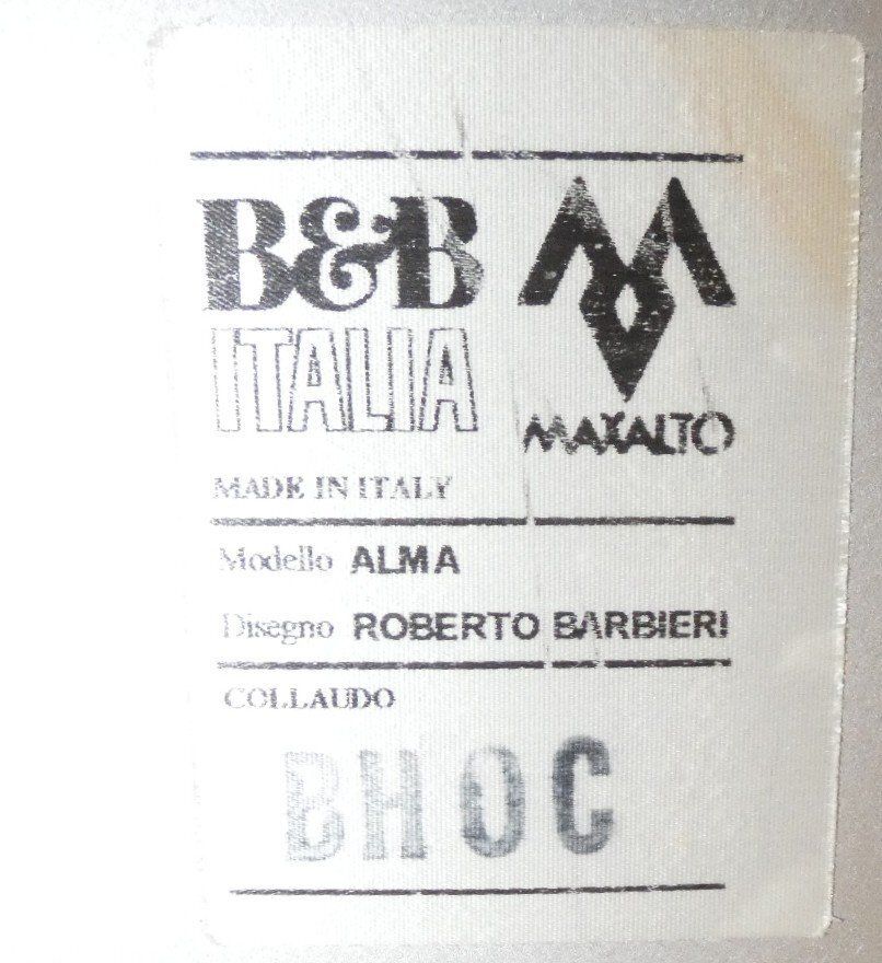 photo vintage Aluminum And Polyurethane Chairs By Roberto Barbieri For B&B Italia, 2000s, Set Of 4