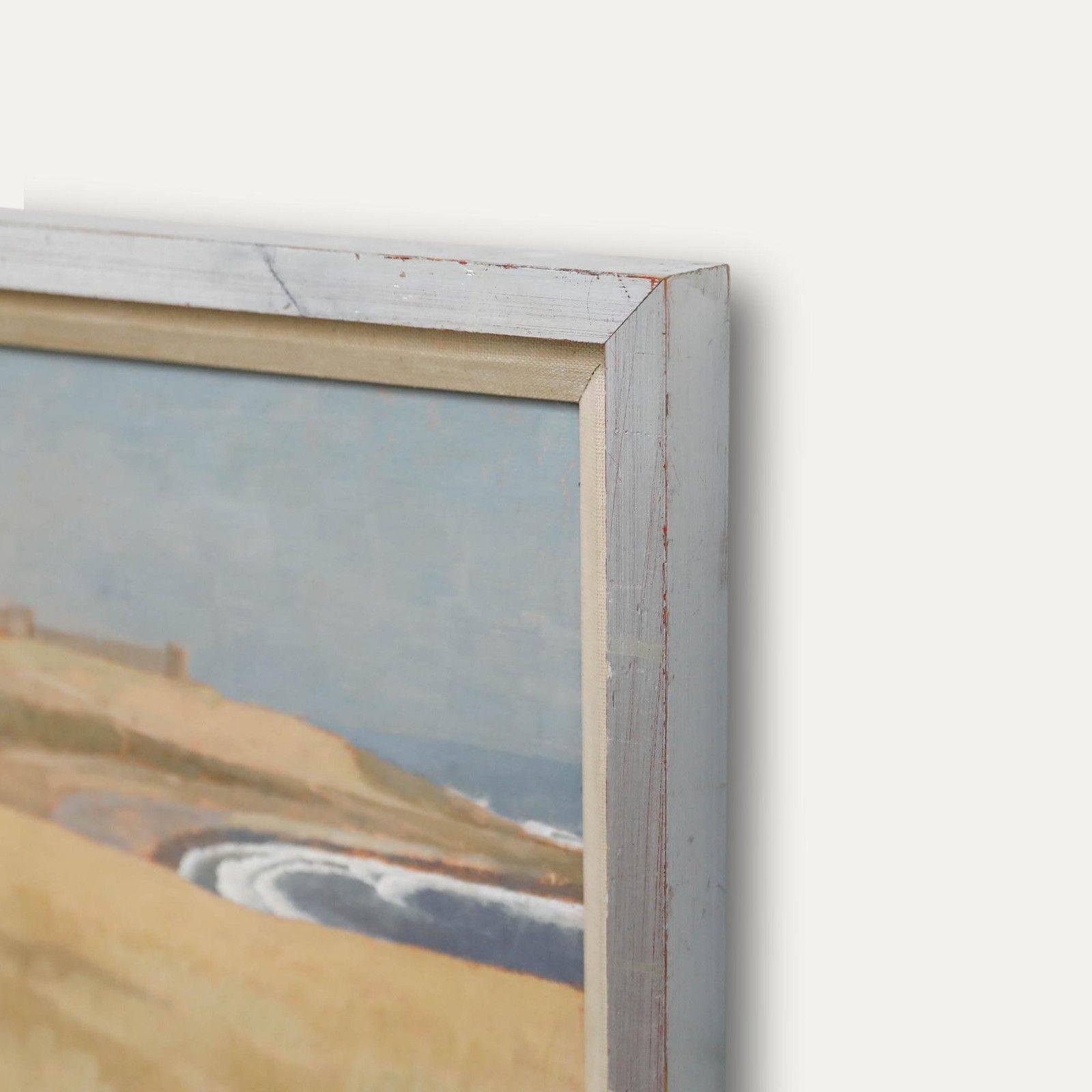 Aingelda Redmond (B.1927) 20th Century Oil, Dunstanburgh Castle photo 350.0