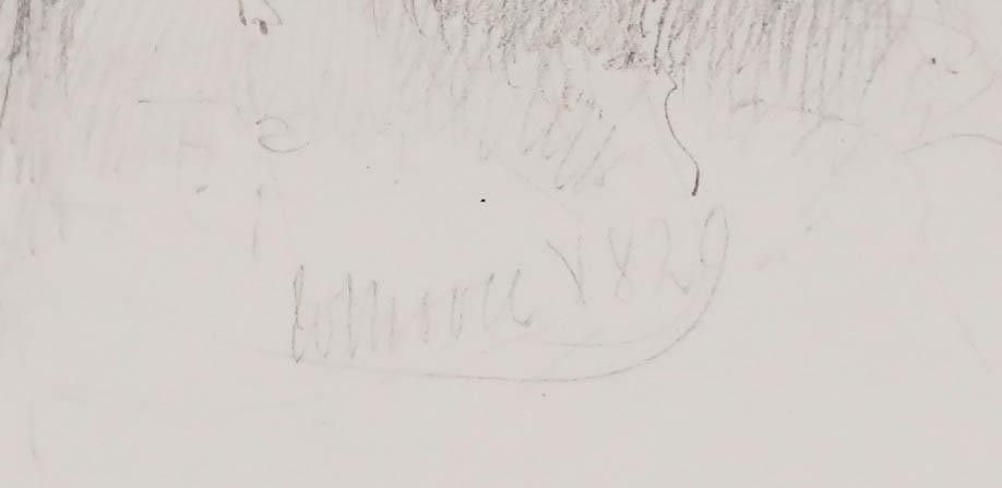 William Moore (1790 1851) 1829 Graphite Drawing, Portrait Of Robert Flower photo 250.0