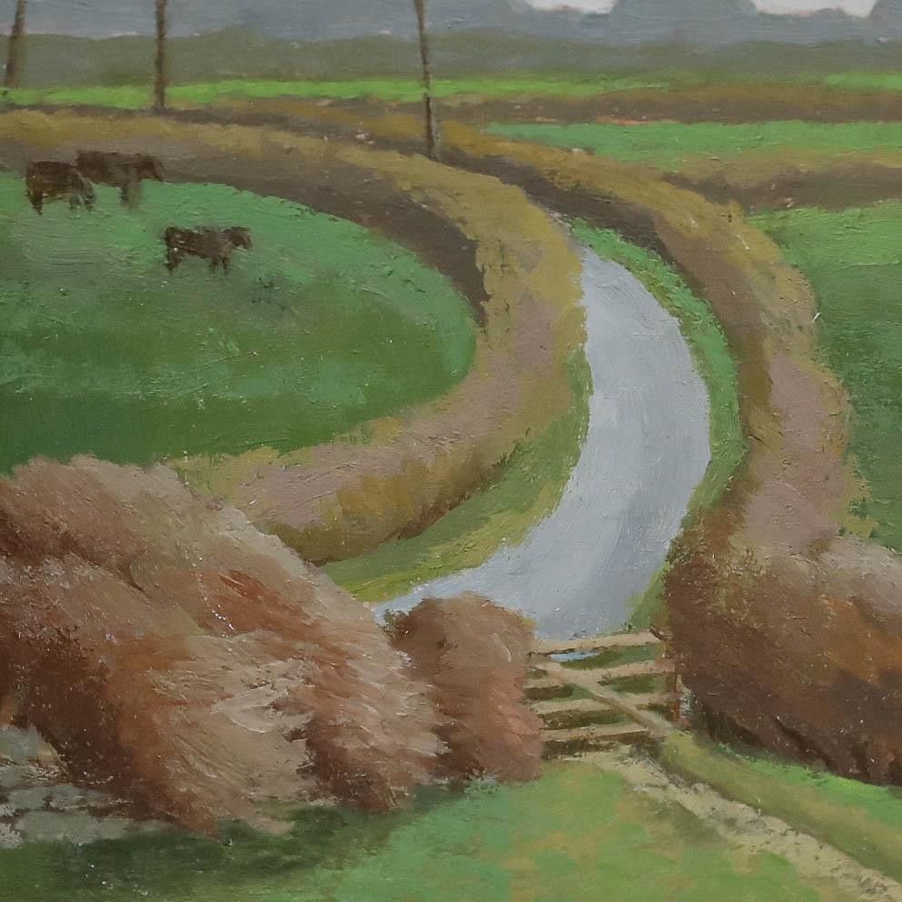Aingelda Redmond (B.1927) 20th Century Oil, A Country Road photo Art