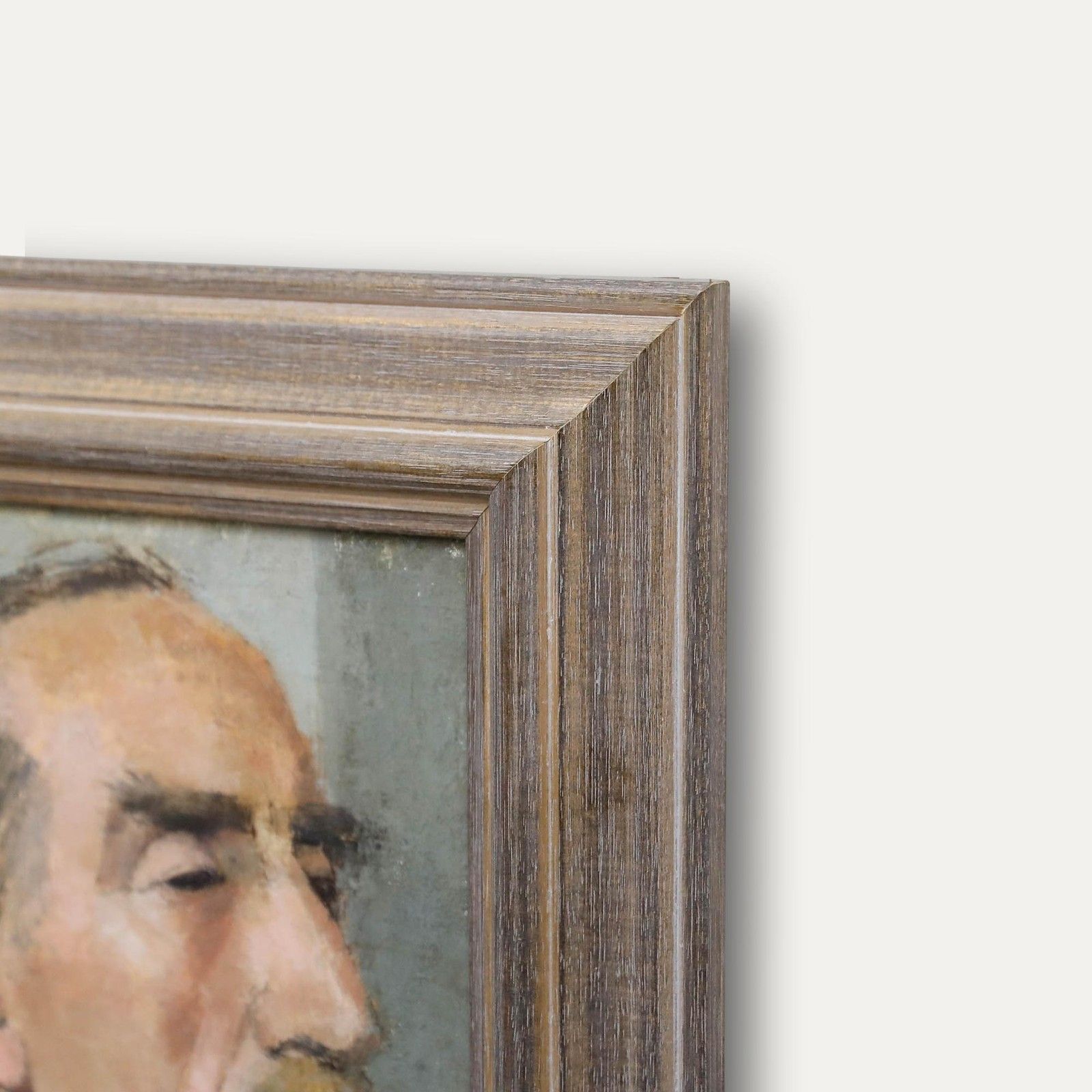 Aingelda Redmond (B.1927) 20th Century Oil, Man With Moustache photo 395.0