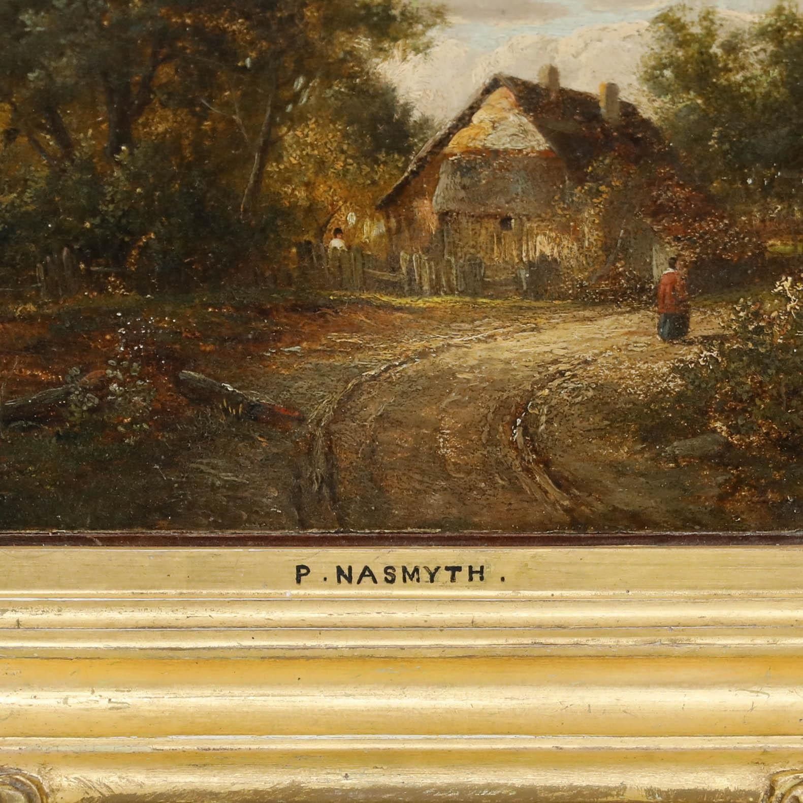 Patrick Nasmyth (1787 1831) Early 19th Century Oil, Up The Winding Path photo vinterior