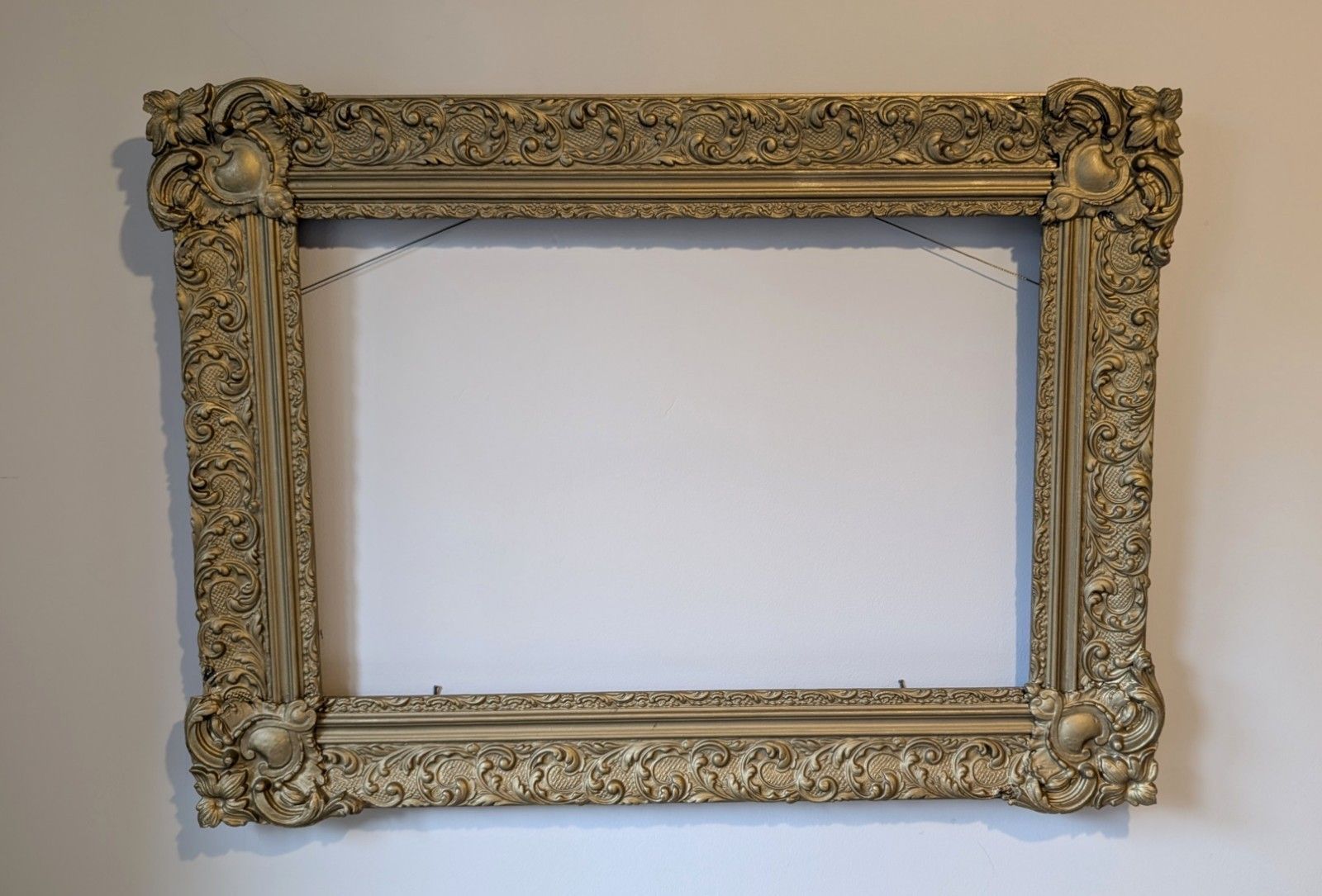 Victorian Gilt Picture Frame French Mirror Antique Vintage Baroque Rococo Era