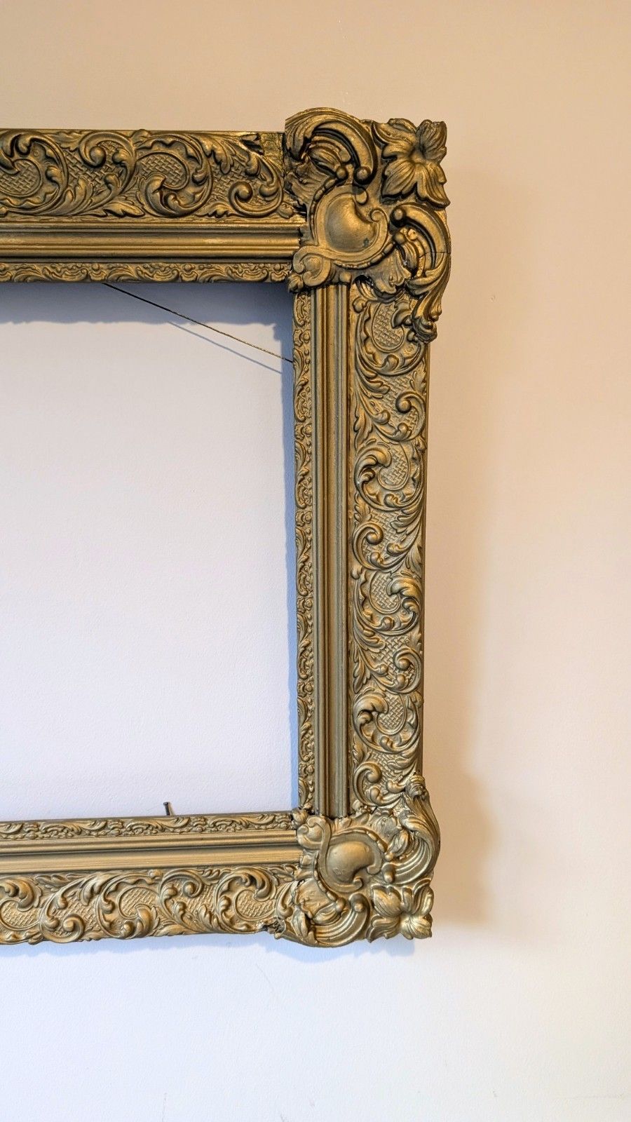 Victorian Gilt Picture Frame French Mirror Antique Vintage Baroque Rococo Era photo furniture