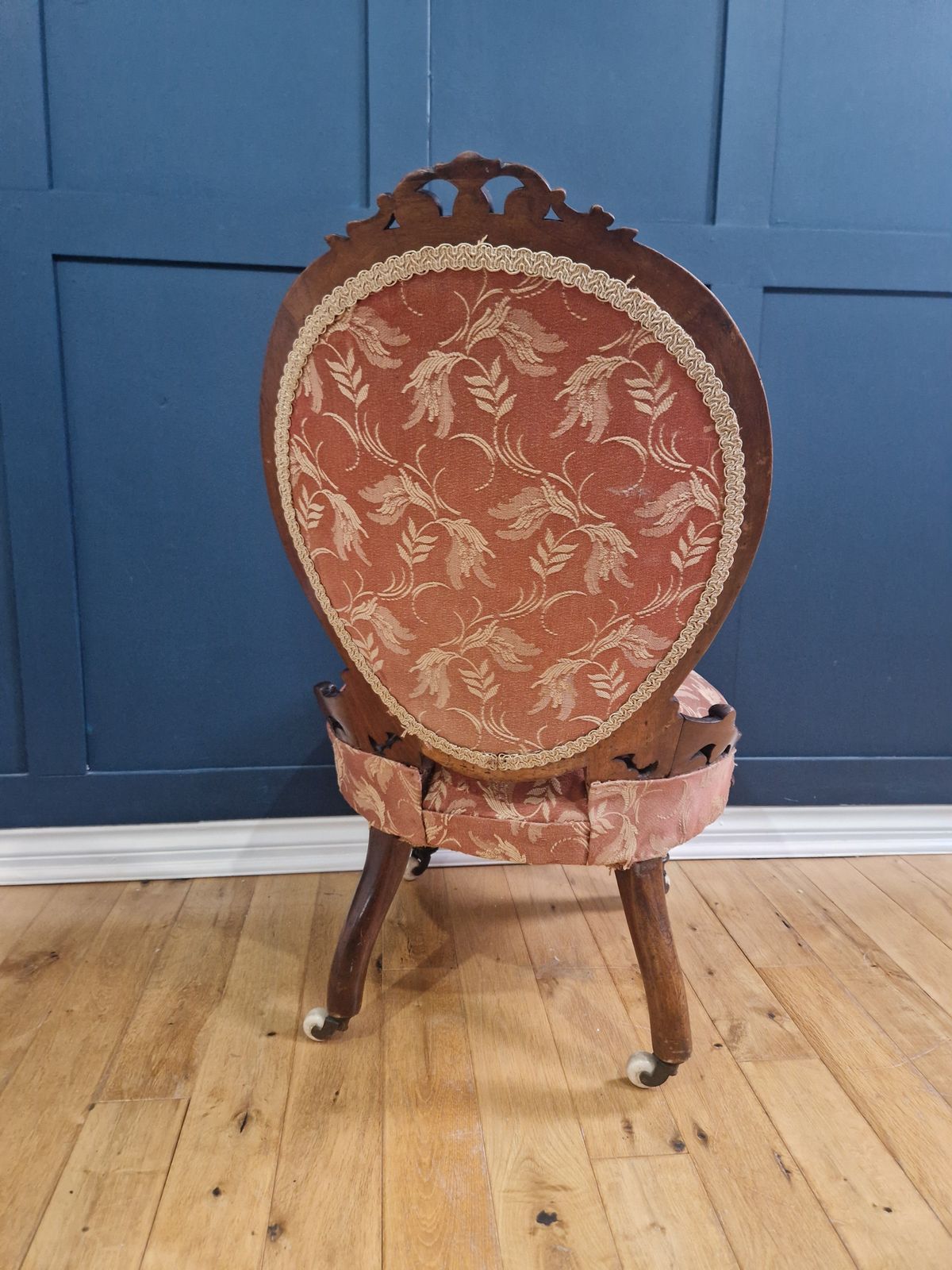 Victorian Nursing Chair / Slipper Chair –  C. 1870–1890 photo 65.0