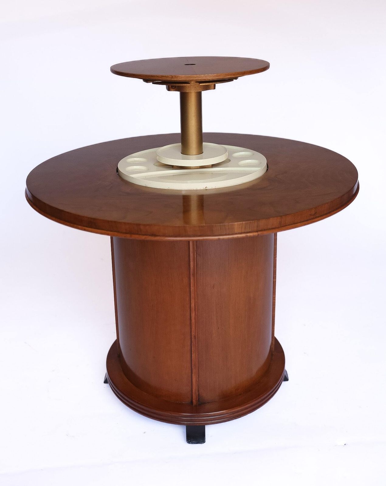 photo furniture Art Deco Walnut Surprise Cocktail Table 1930s