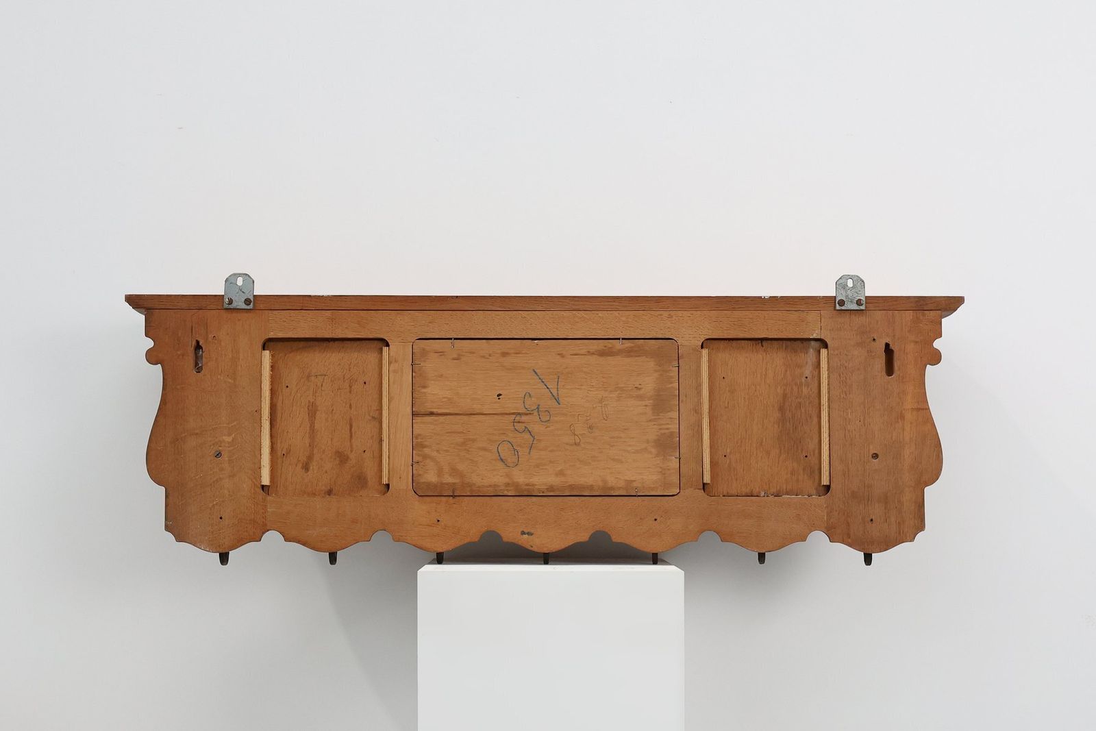 676.0 20th Century Baroque Belgian Bruegel Oak Coat Rack, 1950s photo